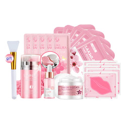 Sakura Set Whitening Cream 24k Serum Skin Care Kit