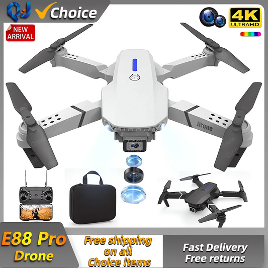 E88Pro RC Drone 4K Professinal With 1080P Wide Angle