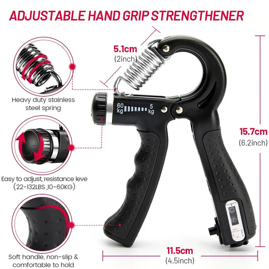 5-60Kg Adjustable Heavy Hand Gripper Set