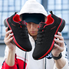 Men Running Walking Knit Shoes